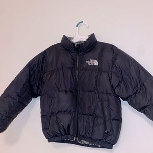 Boys The north face puffer jacket XXS/5T REVERSIBLE/DOUBLE SIDED